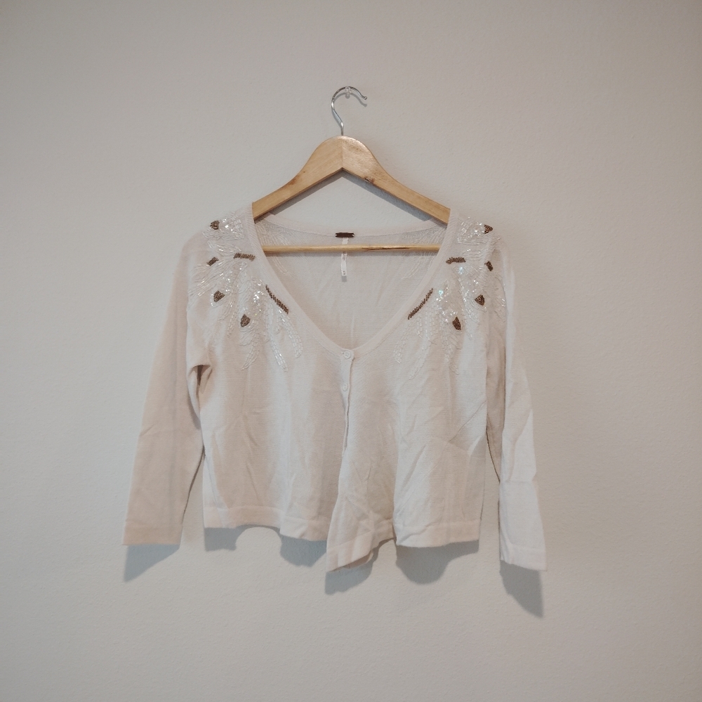 Free People Sequin Cardigan - Picture 1 of 6